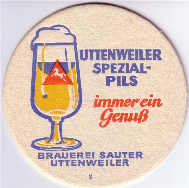 uttenweiler bc-bw uttenweiler 1b (rund215-immer ein genuss-blaurotgelb)